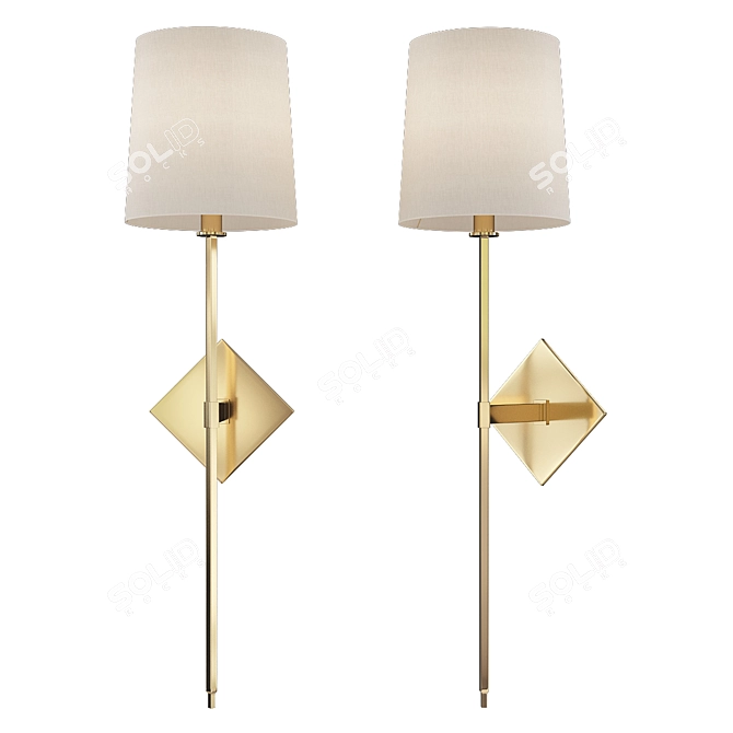 Elegant Hudson Valley Cortland Sconce 3D model image 1