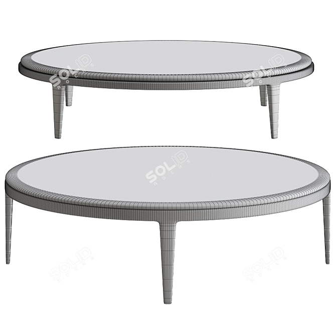 Stylish Moon Coffee Table 3D model image 2