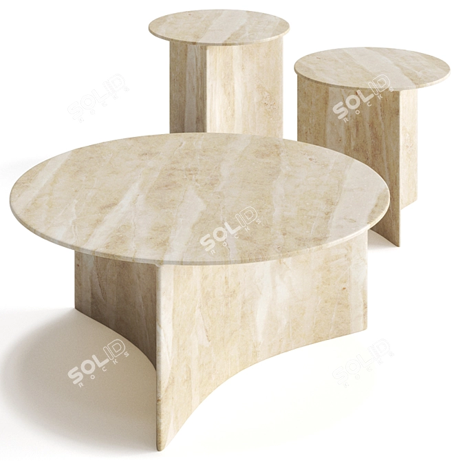 Roda Aspic Coffee Table: Modern Design, Multiple Colors 3D model image 1