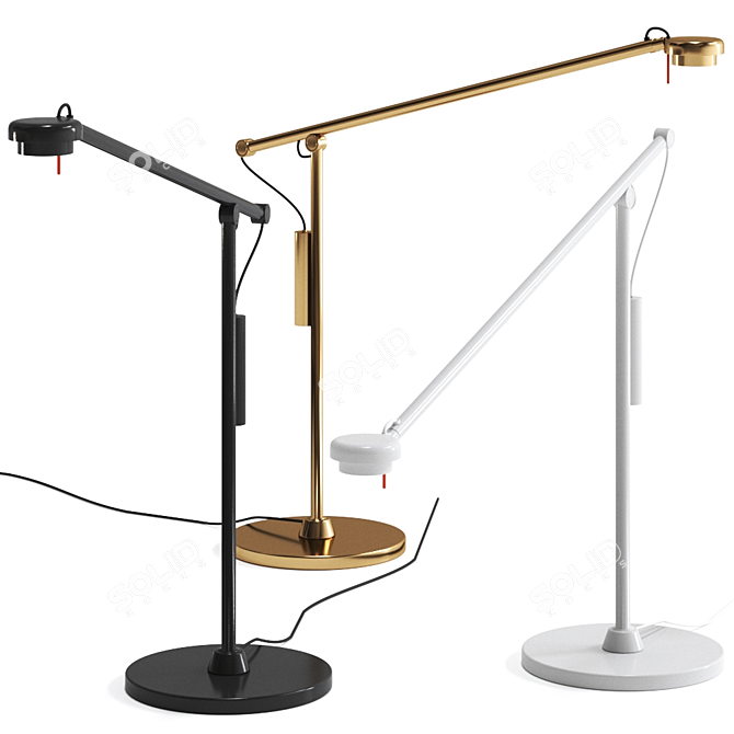 Modern Nordic Table Lamp 3D model image 1