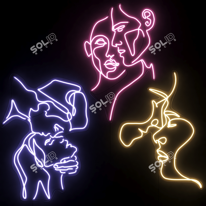 Title: Radiant Love Me Glow 3D model image 1