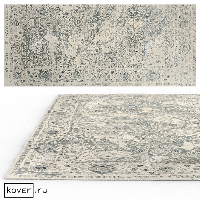 Art de Vivre "THRILL" White Floral Carpet | Kover.ru 3D model image 1