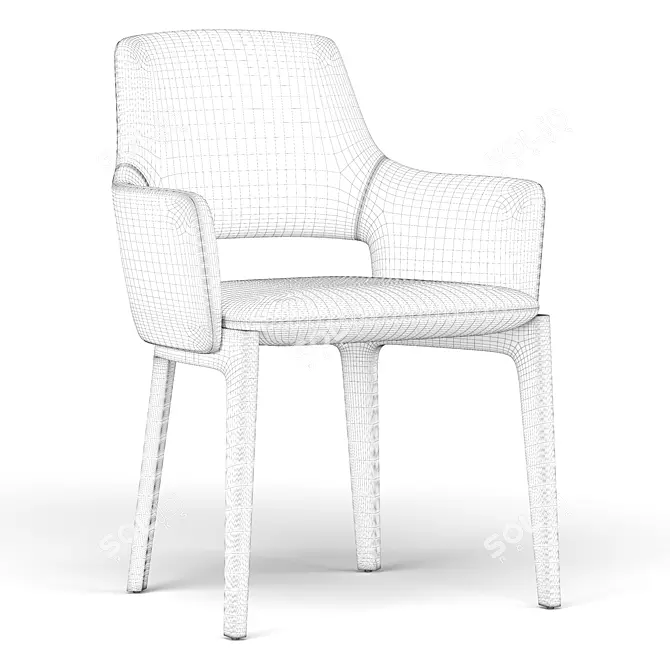 Sleek Devon Chair 2013 3D model image 5