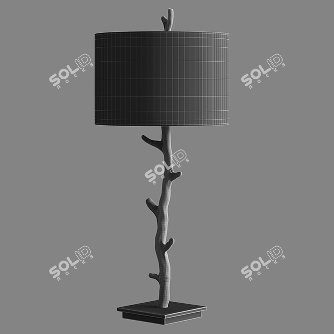 Elegant Javor Table Lamp by Uttermost 3D model image 2