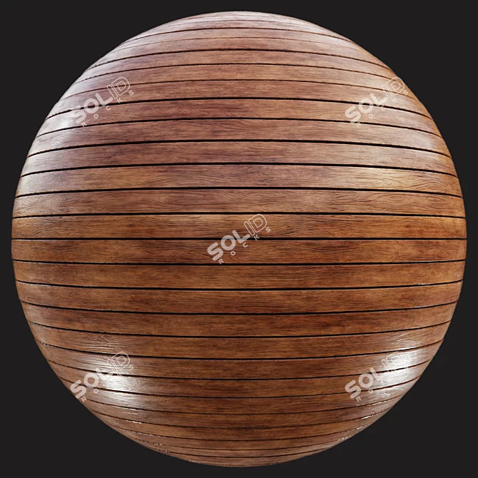 Seamless Wood Tile Collection 3D model image 3