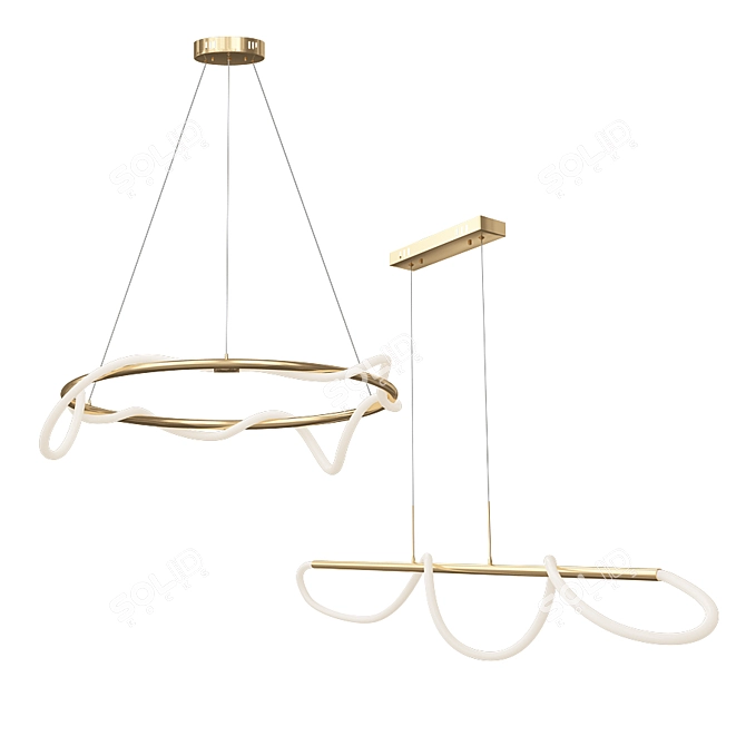 Luke Pendant Lights: Sleek and Stylish Design 3D model image 3