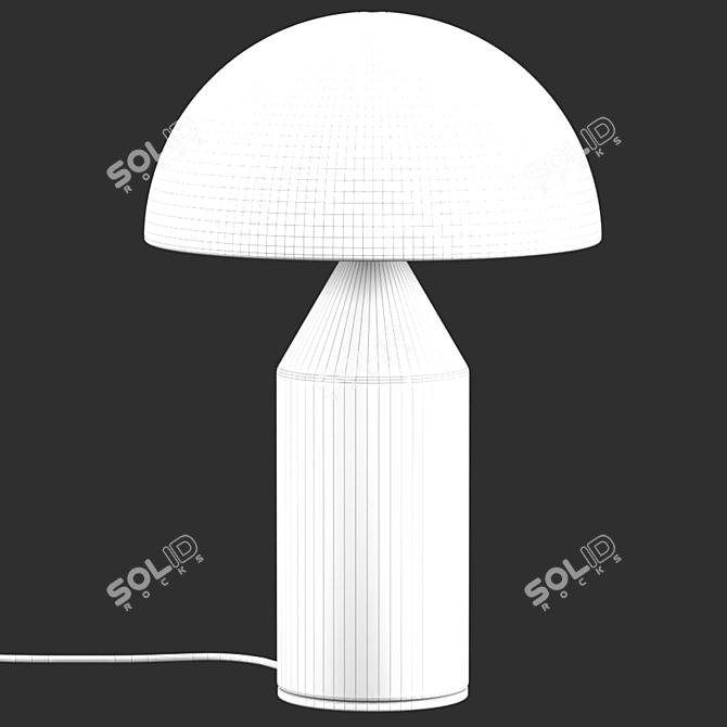 Retro Dome Table Lamp 3D model image 5