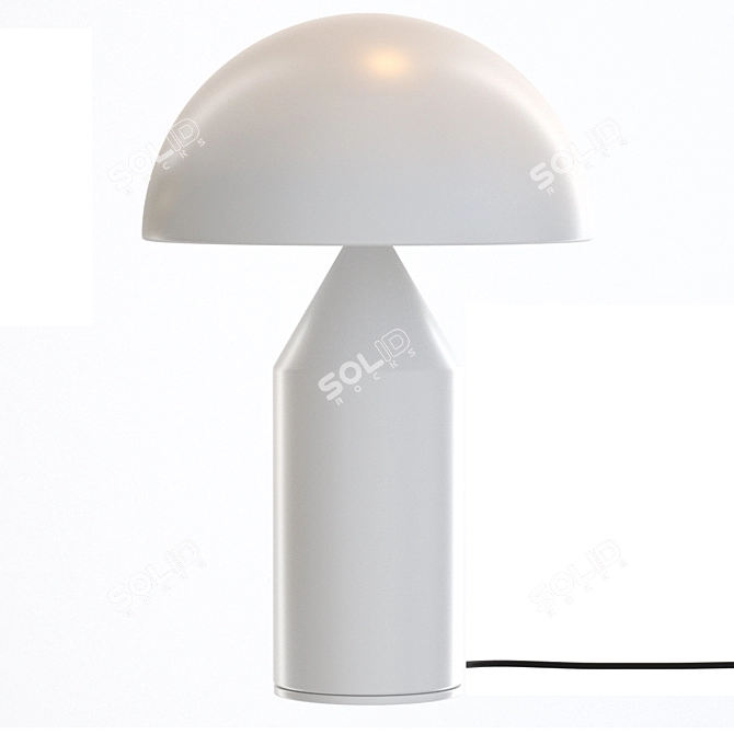 Retro Dome Table Lamp 3D model image 9