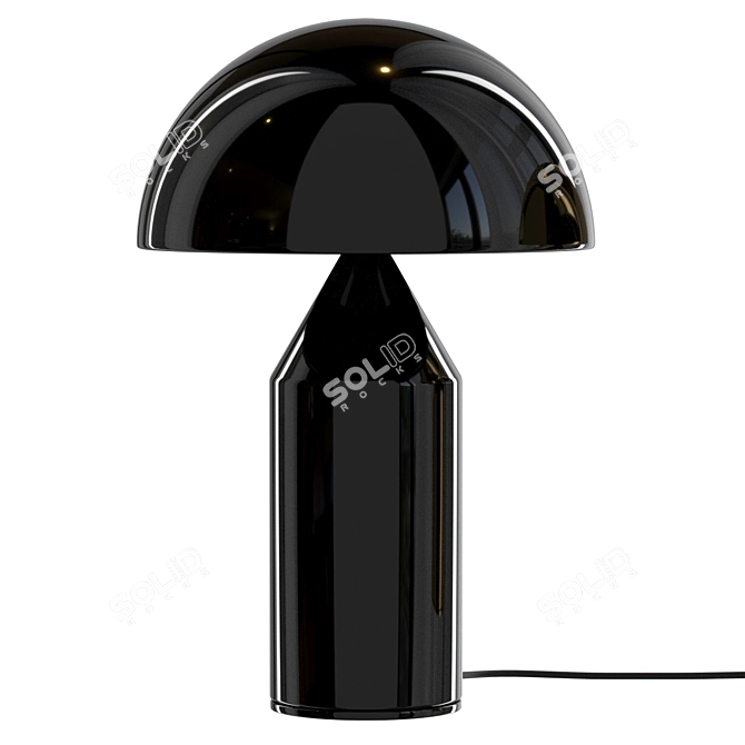 Retro Dome Table Lamp 3D model image 10