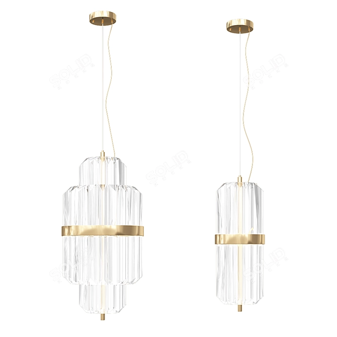 Elegant Liberty Pendant Light 3D model image 1