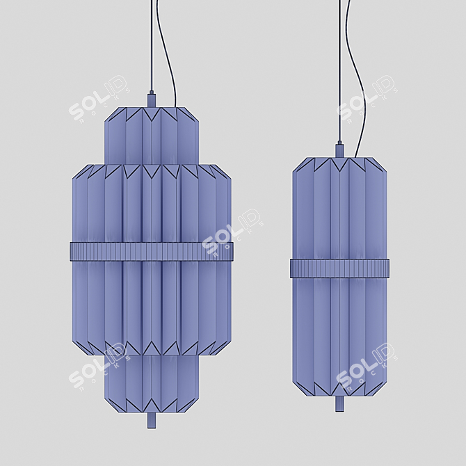 Elegant Liberty Pendant Light 3D model image 2