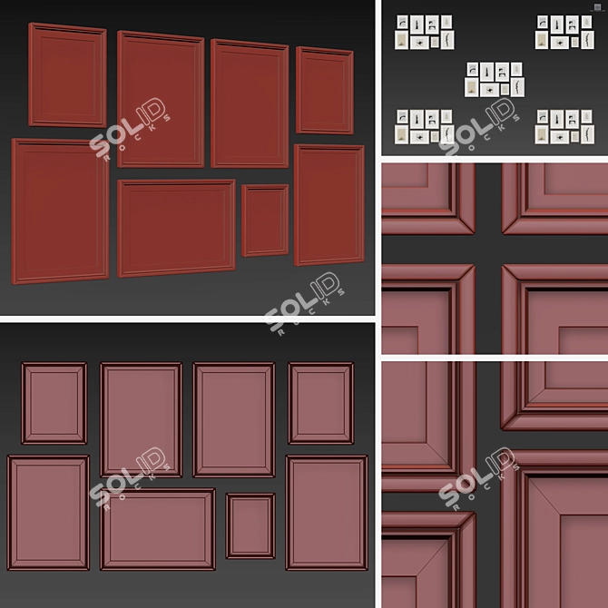 Modern Frame Collection - Set of 8 Styles 3D model image 5