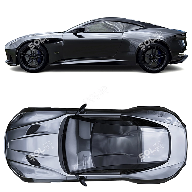 Luxury Aston Martin DBS Superleggera 3D model image 2
