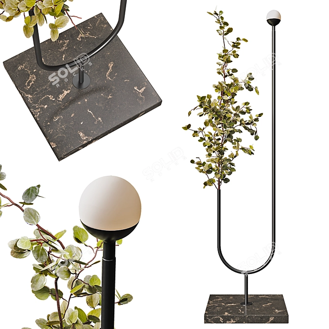 Xavier Delvallee Modern Floor Lamp 3D model image 1