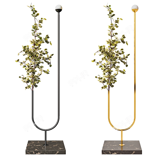 Xavier Delvallee Modern Floor Lamp 3D model image 2