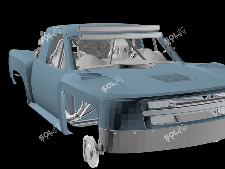 Title: Chevy TrophyTruck: Conquer the Off-Road 3D model image 3