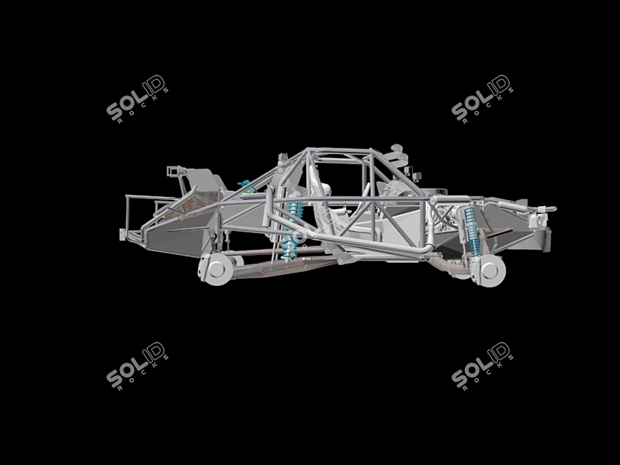 Title: Chevy TrophyTruck: Conquer the Off-Road 3D model image 4