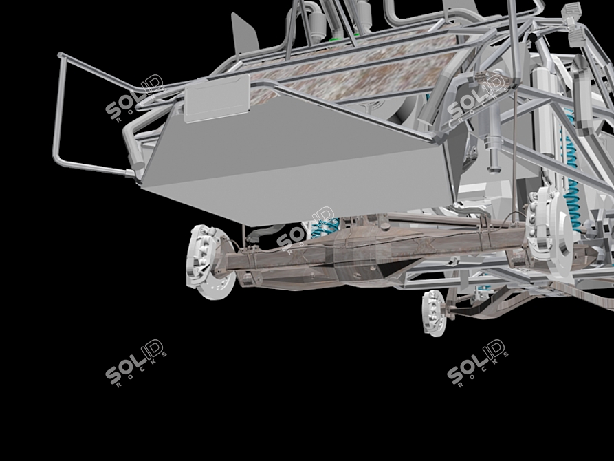 Title: Chevy TrophyTruck: Conquer the Off-Road 3D model image 5