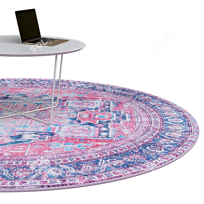 Elegant Circle Rugs | No. 241 3D model image 2