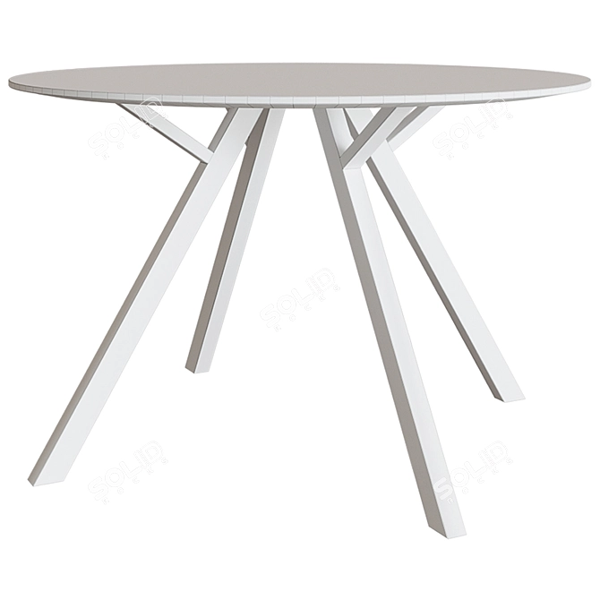 Elegant Roberto Table - 120x120 cm 3D model image 2