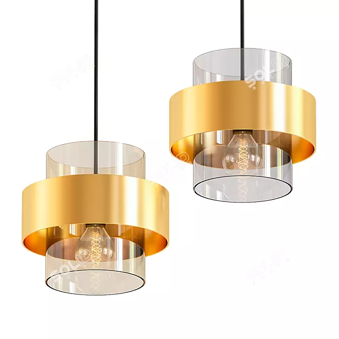 Modern Glass Pendant Light: Luminaria
Elegant Round Luminaria Pendant
Contemporary Glass Hanging Lamp
Sleek 3D model image 1