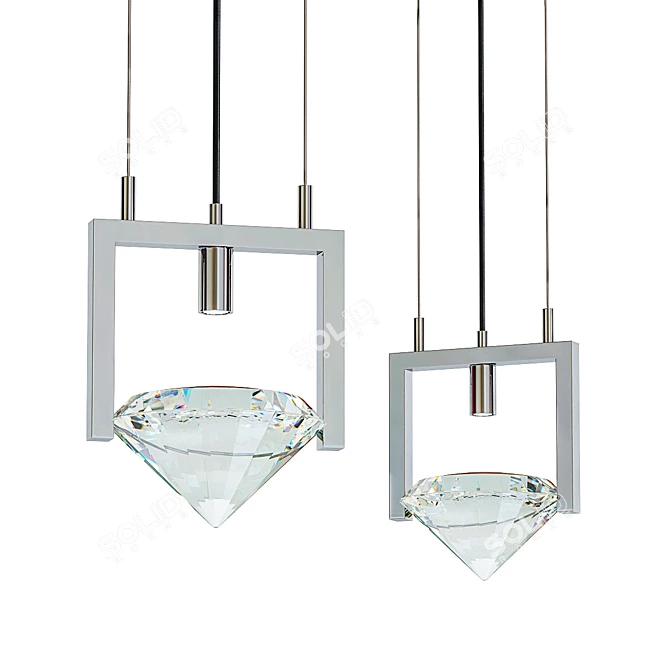 Love Elements Pendant Light 3D model image 1