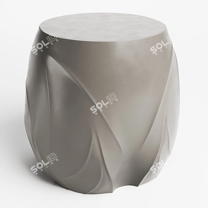 Modern Geometry: Holly Hunt Owl Side Table 3D model image 4