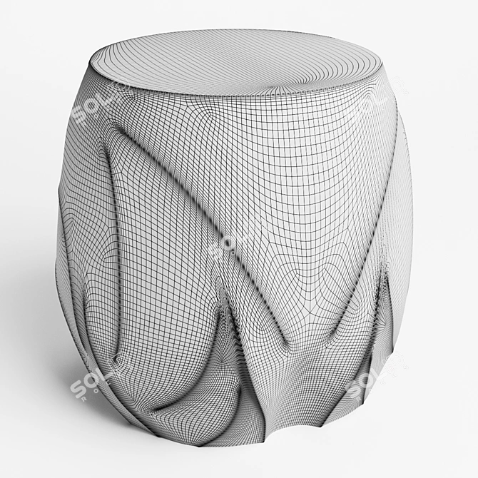 Modern Geometry: Holly Hunt Owl Side Table 3D model image 6