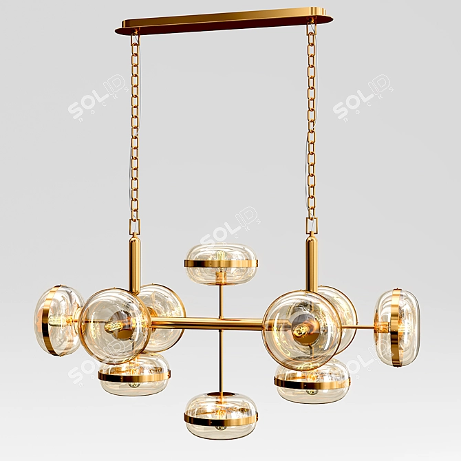 Elegant Nottingham Chandelier Collection 3D model image 2