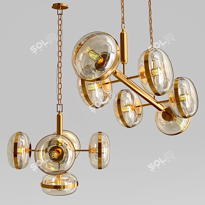 Elegant Nottingham Chandelier Collection 3D model image 3