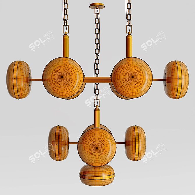 Elegant Nottingham Chandelier Collection 3D model image 4