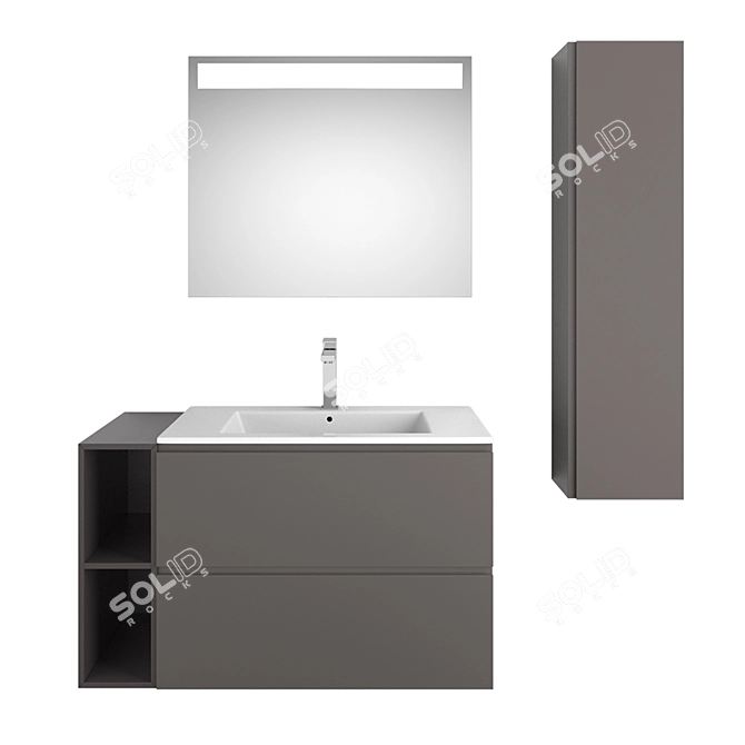 Elegant Rak Joy Bathroom Set 3D model image 1