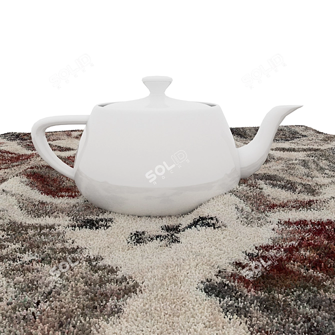 Elegant Round Rugs Set 3D model image 5