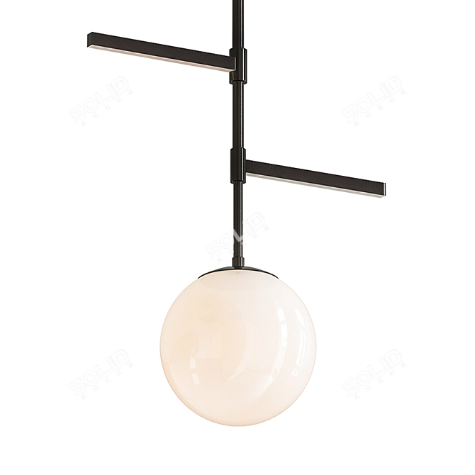 Fusion Intersect 22" LED Pendant 3D model image 1