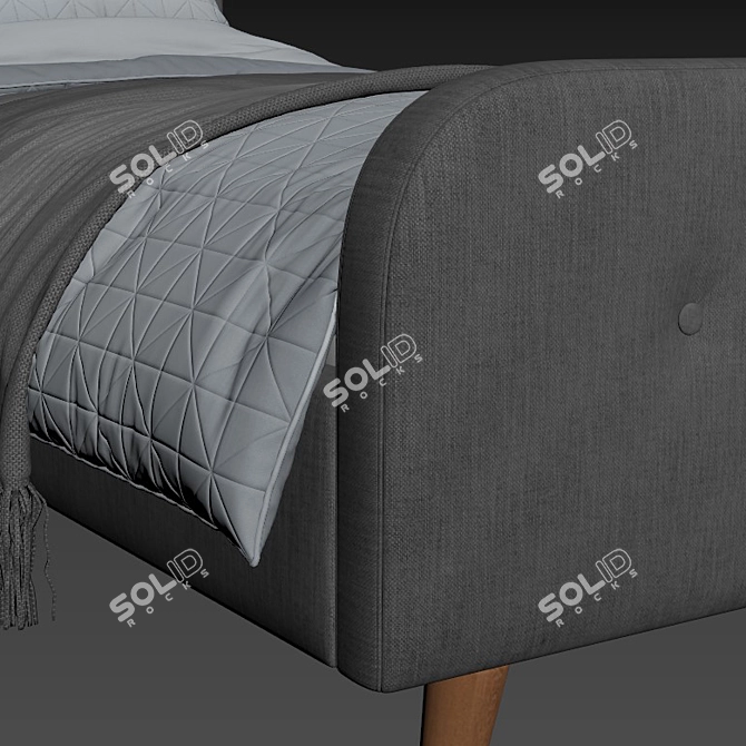 Elevate Your Bedroom with JYSK KONGSBERG Bed 3D model image 5