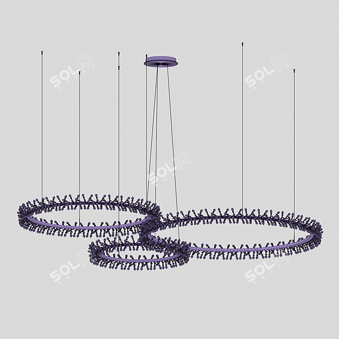 Elegant Laurel Chandelier: Stunning Lighting Fixture 3D model image 3