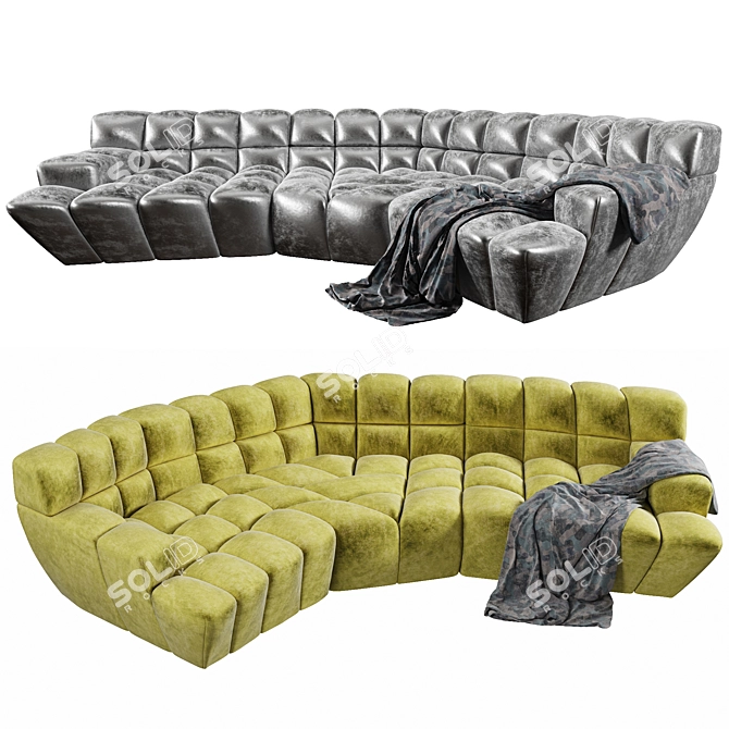 Cloud 7: Stylish Modern Modular Sofa 3D model image 6