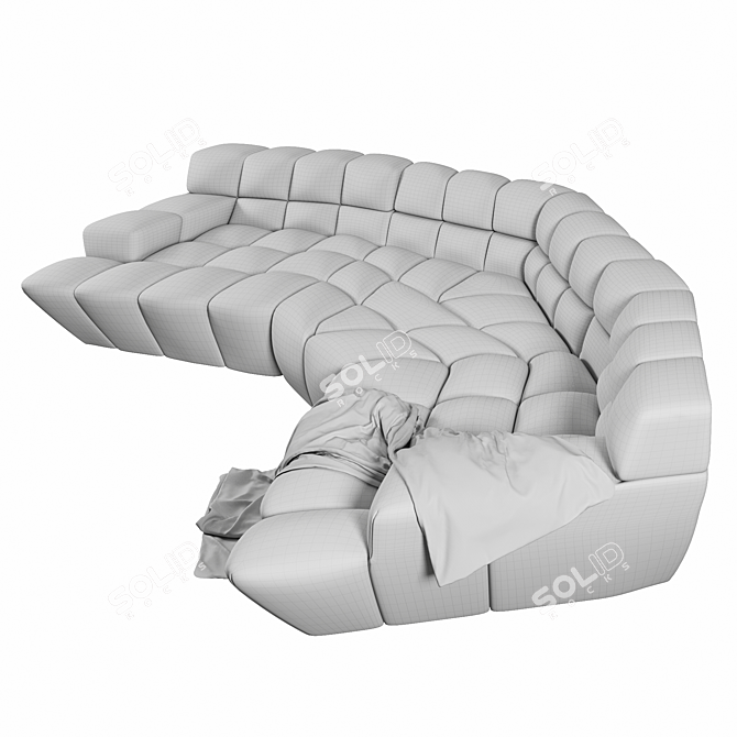 Cloud 7: Stylish Modern Modular Sofa 3D model image 9