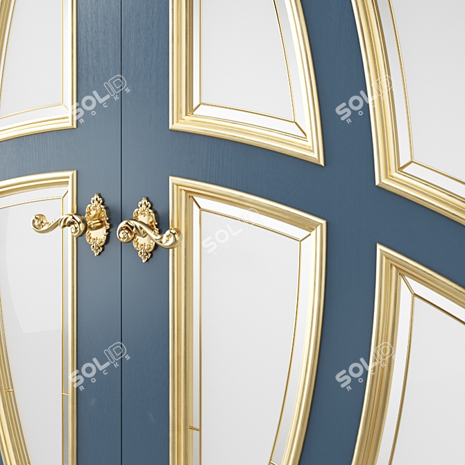 Elegant Interior Door 3D model image 3