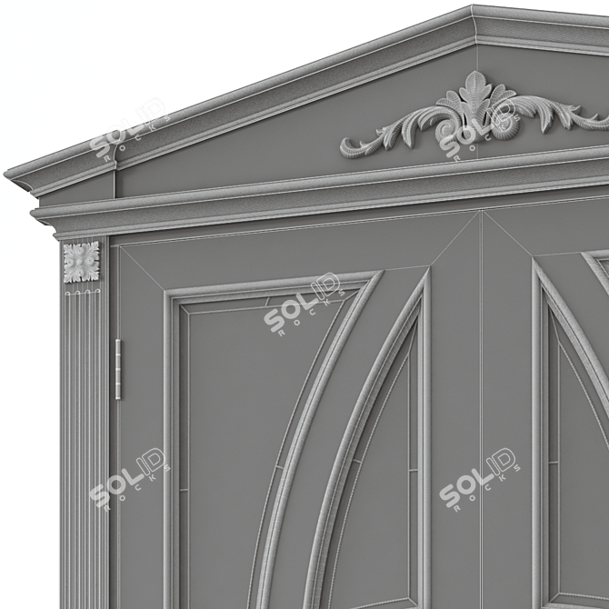 Elegant Interior Door 3D model image 5