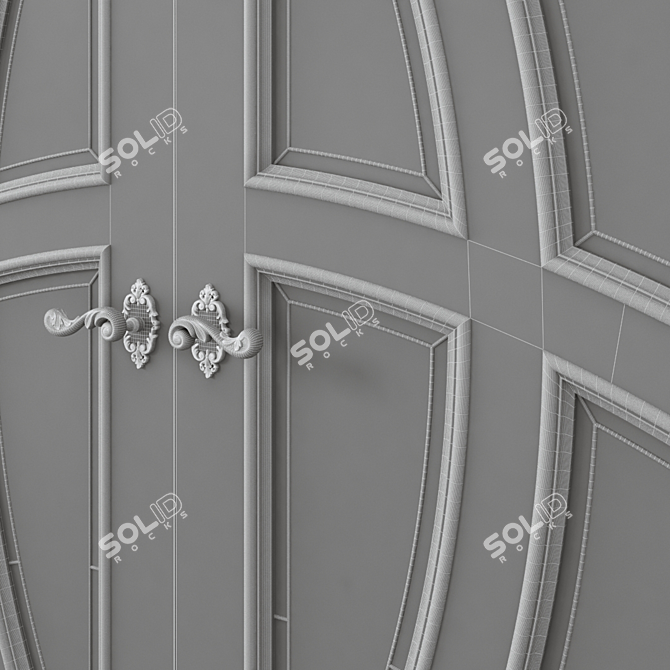 Elegant Interior Door 3D model image 6