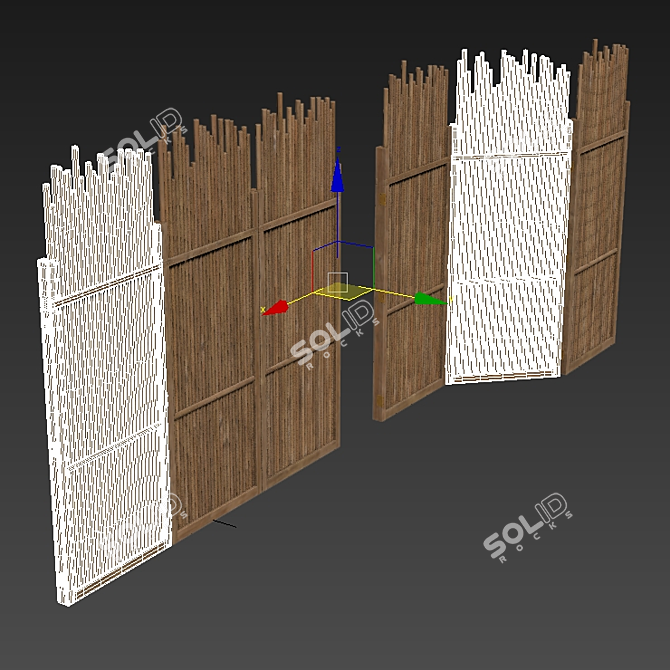 Decorative Straight Branch Screen - No.1 3D model image 6