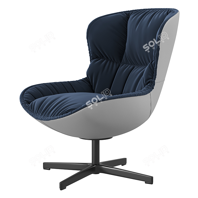 Elegant Italian Armchair: Softy 3D model image 5