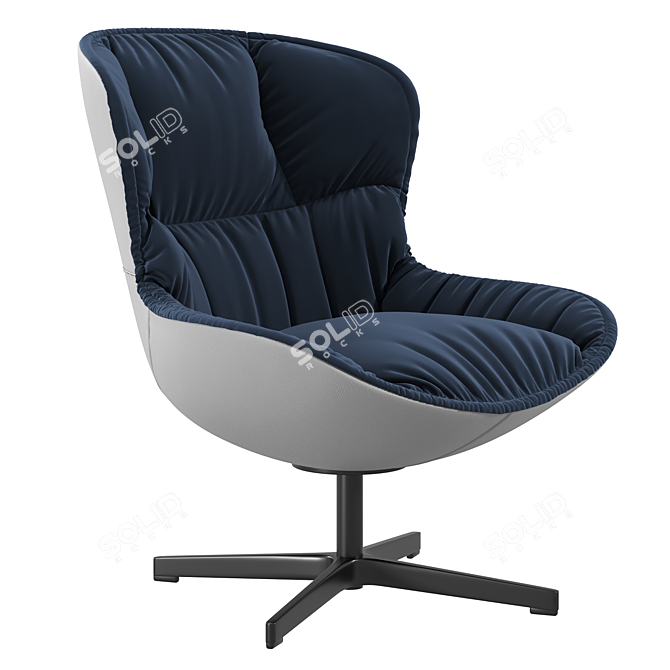 Elegant Italian Armchair: Softy 3D model image 6