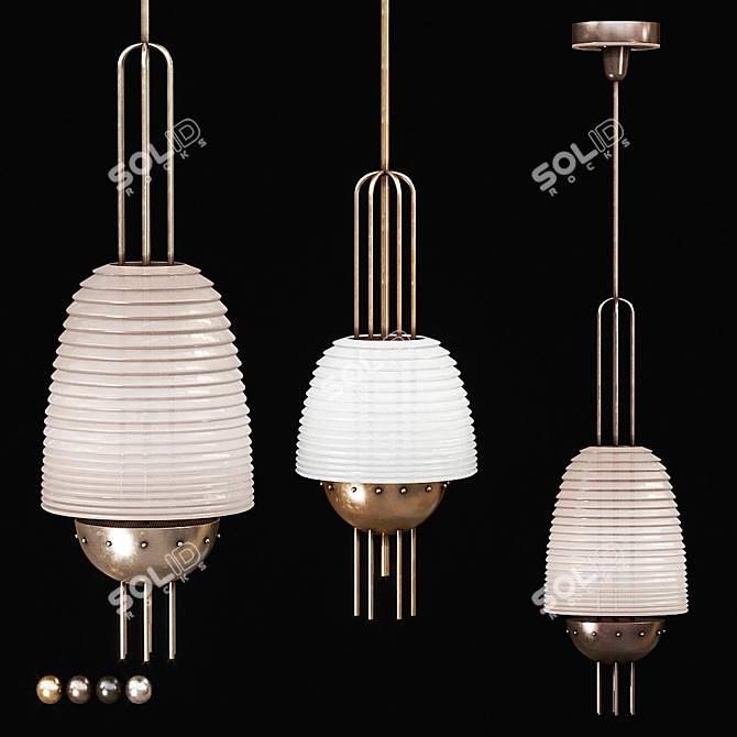 Signal X Pendant: Elegant Illumination 3D model image 1