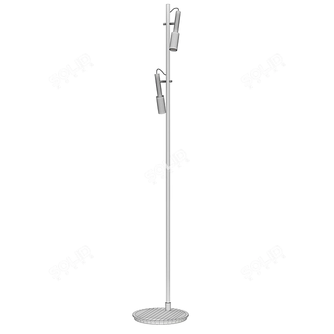 Sleek Floor Lamp - TUBINO 3D model image 2