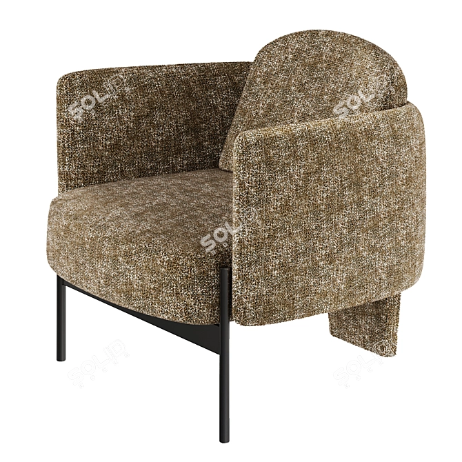 Misura Emme Virgin Italian Armchair 3D model image 2