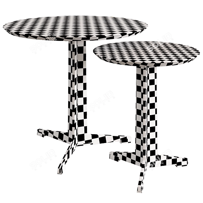 Flexform Fly Outdoor: Stylish and Compact Table 3D model image 3