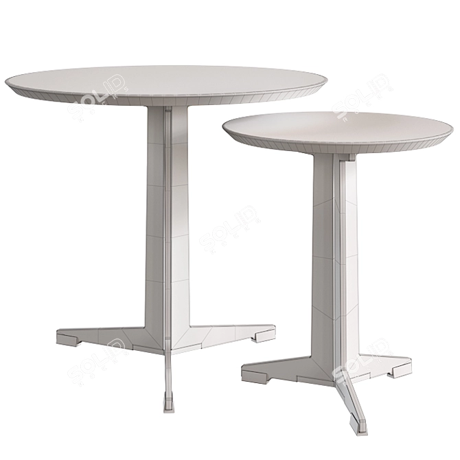 Flexform Fly Outdoor: Stylish and Compact Table 3D model image 4