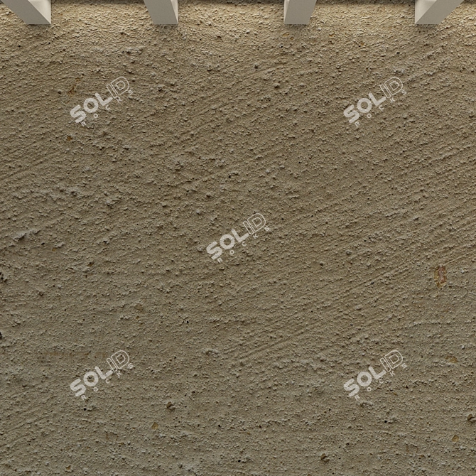 Title: Vintage Concrete Wall Texture 3D model image 2